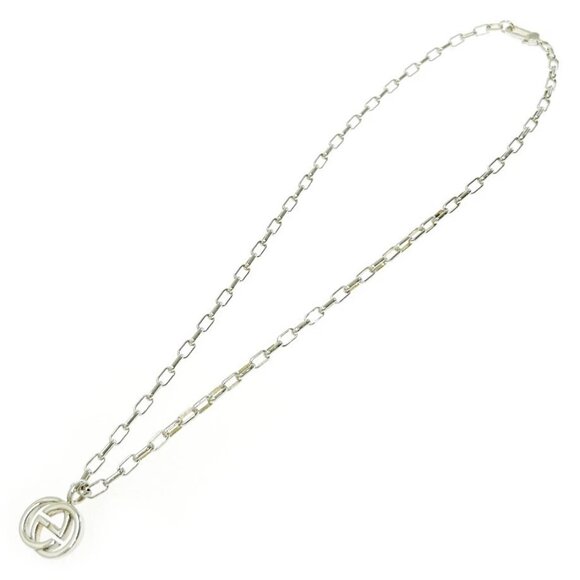 GUCCI G Logos Link Chain Necklace 20" Silver 925 Auth #7051 - Picture 3 of 7